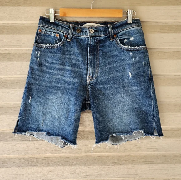 Abercrombie & Fitch Blue Denim Jean Shorts - Picture 10 of 10